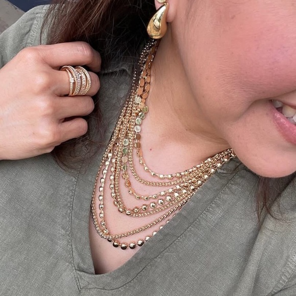 Park Lane Monaco Gold Teardrop Earrings Set - Picture 5 of 6